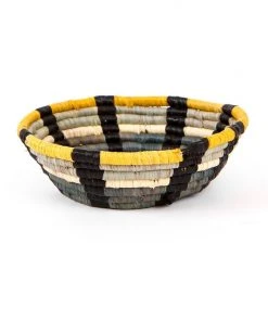 KAZI Mustard + Gray Catch All Basket Home Goods