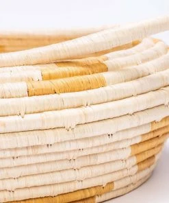 KAZI Mustard Spotted Storage Basket Home Goods