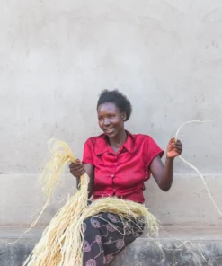 KAZI Natural Fringed Small Catch All