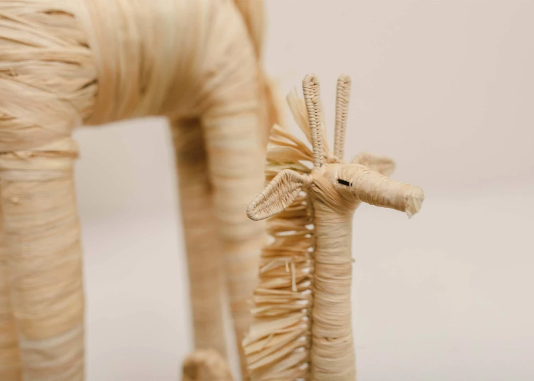 KAZI Fair Trade Natural Raffia Giraffe Ornament 4 KAZI Fair Trade Natural Raffia Giraffe Ornament