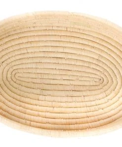 KAZI Natural Raffia Oval Tray Home Goods