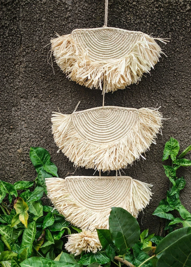KAZI Natural Raffia Parade Mobile 3 KAZI Natural Raffia Parade Mobile