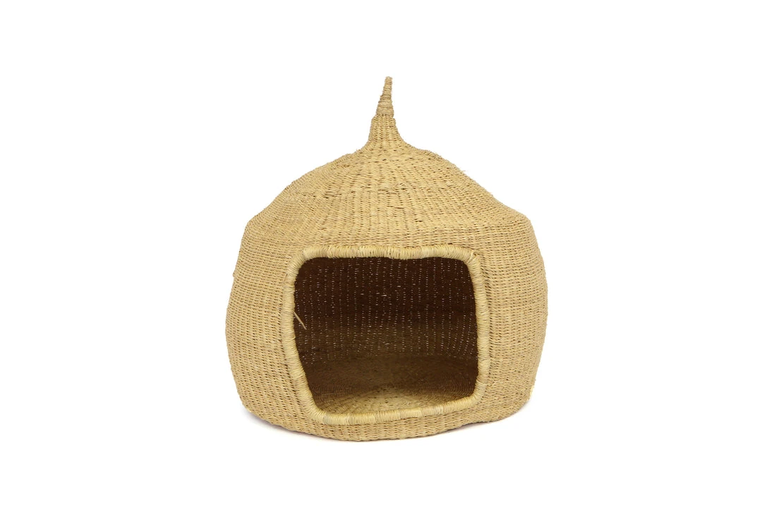 KAZI Pet Accessories Natural Short Pet Hut 1 KAZI Pet Accessories Natural Short Pet Hut