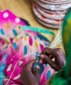 KAZI Navy + Silver Blue Atelier Vase Home Goods