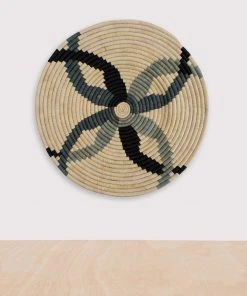 KAZI Home Goods Nea Opal Gray Wall Plate I