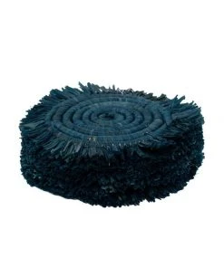 KAZI Niagara Fringed Oversized Raffia Coaster Set