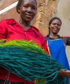 KAZI Opal Gray Color Blocked Oval Basket Home Goods