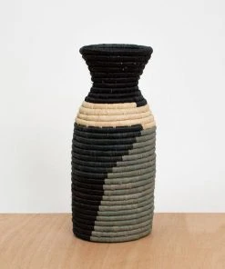 KAZI Opal Gray Color Blocked Vase Home Goods