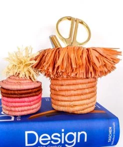 KAZI Peach Fringed Brush Cup