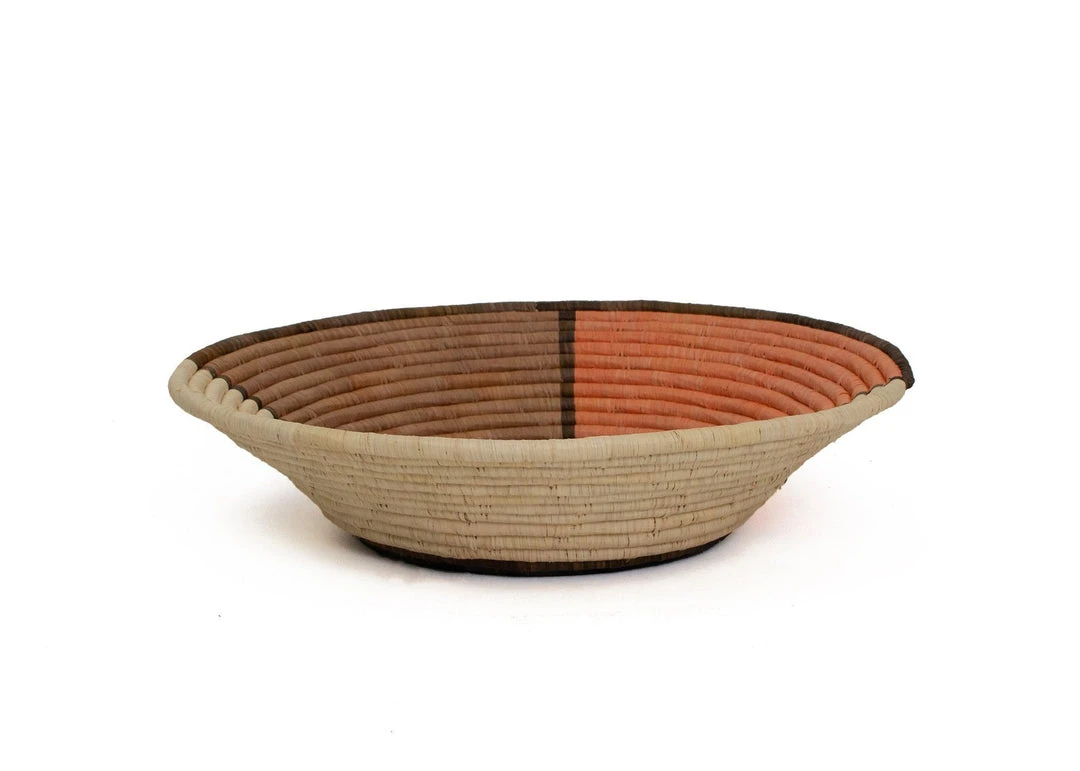 KAZI Home Goods Peach Half Of Half Jumbo Wall Bowl 2 KAZI Home Goods Peach Half Of Half Jumbo Wall Bowl