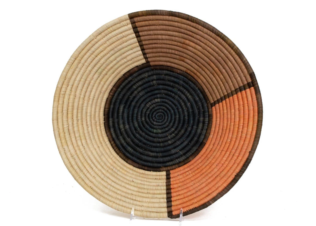 KAZI Home Goods Peach Half Of Half Jumbo Wall Bowl 1 KAZI Home Goods Peach Half Of Half Jumbo Wall Bowl