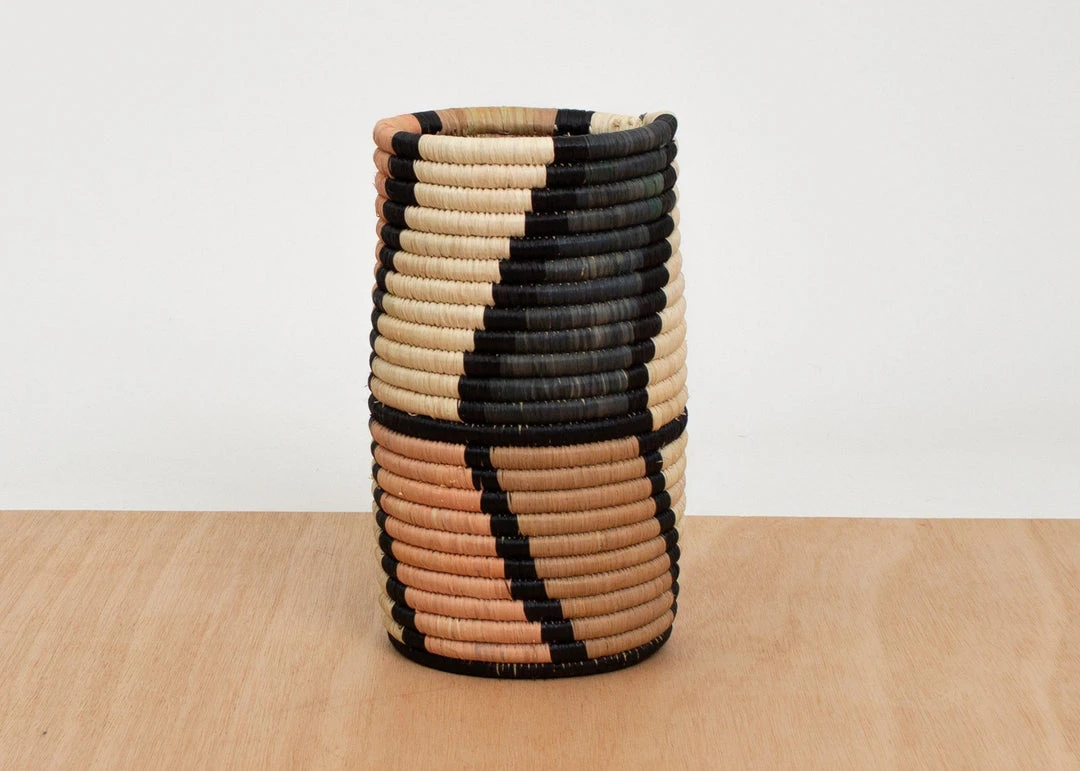 KAZI Peach Mstari Vase Home Goods 2 KAZI Peach Mstari Vase Home Goods