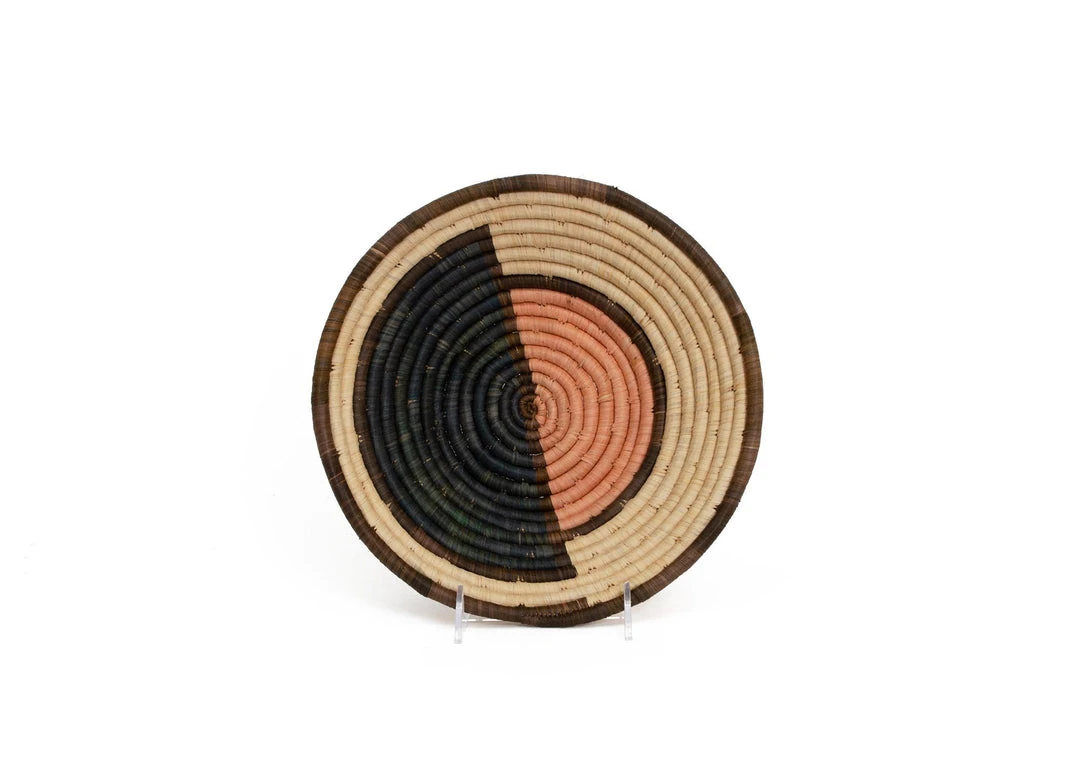 KAZI Peach Soleil Medium Raffia Bowl Best Sellers 1 KAZI Peach Soleil Medium Raffia Bowl Best Sellers