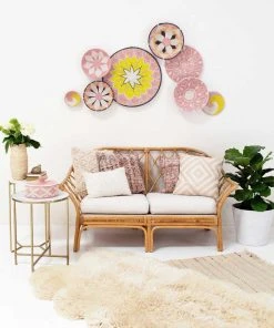 KAZI Home Goods Queen Of Blush Jumbo Wall Disc 5 KAZI Home Goods Queen Of Blush Jumbo Wall Disc