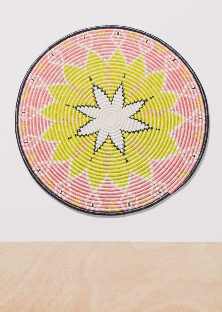 KAZI Home Goods Queen Of Blush Jumbo Wall Disc 1 KAZI Home Goods Queen Of Blush Jumbo Wall Disc