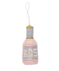KAZI Rosé Bottle Ornament Fair Trade