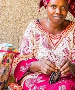 KAZI Silver Blue Kati Vase Home Goods