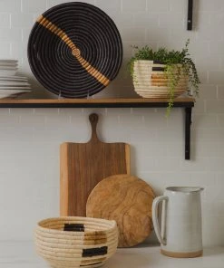 KAZI Home Goods Small Banana Leaf Kisasa Deep Round Bowl