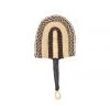 KAZI Small Black Checkered Fan Home Goods