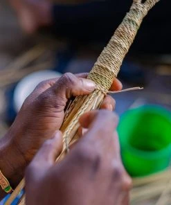 KAZI Home Goods Small Desert Rose Fan 12 KAZI Home Goods Small Desert Rose Fan