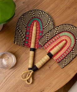 KAZI Home Goods Small Desert Rose Fan