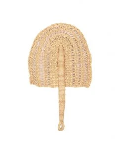 KAZI Home Goods Small Natural Laced Fan
