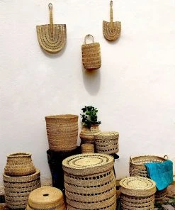 KAZI Home Goods Small Natural Laced Fan