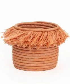 KAZI Small Peach Fringed Catch All