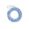 KAZI Fair Trade Soft Blue Fringed Hoop Ornament