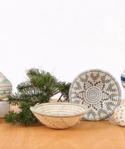 KAZI Soft Blue + Navy Bulb Ornament