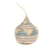 KAZI Soft Blue + Silver Bulb Ornament Fair Trade