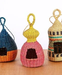 KAZI All Natural Teal Gourd Birdhouse