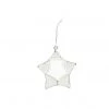KAZI White Beaded Star Ornament