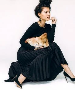 Abby Alley Keely Clutch - Chestnut Cow Hair