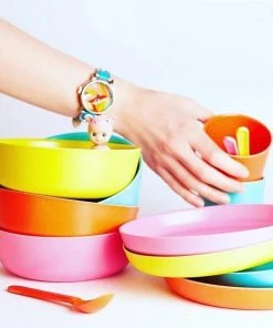 EKOBO Kids' Recycled Bamboo Bowl Set