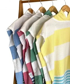 Hilana: Upcycled Cotton Home Goods Kids' Veracruz Upcycled Hooded Poncho Towel