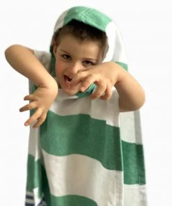 Hilana: Upcycled Cotton Home Goods Kids' Veracruz Upcycled Hooded Poncho Towel