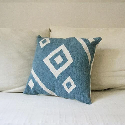 Kiliim Blue Nile Wool Throw Pillow Cover Best Sellers Kiliim Blue Nile Wool Throw Pillow Cover Best Sellers