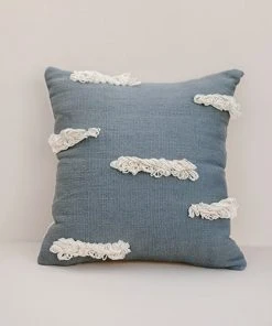 Kiliim Light Blue Stratus Throw Pillow Cover