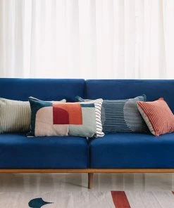 Kiliim Mint Archway Lumbar Pillow Cover