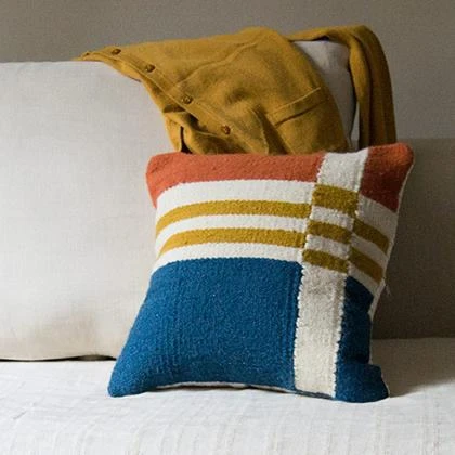 Kiliim Modernist Wool Throw Pillow Cover 1 Kiliim Modernist Wool Throw Pillow Cover