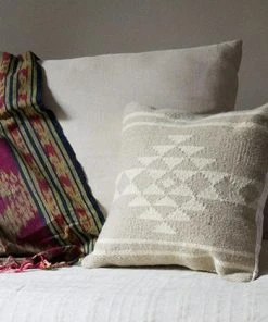 Kiliim Neutral Sahara Wool Throw Pillow Cover Home Goods