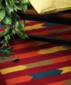 Kiliim Red Baron Wool Runner / Rug Home Goods