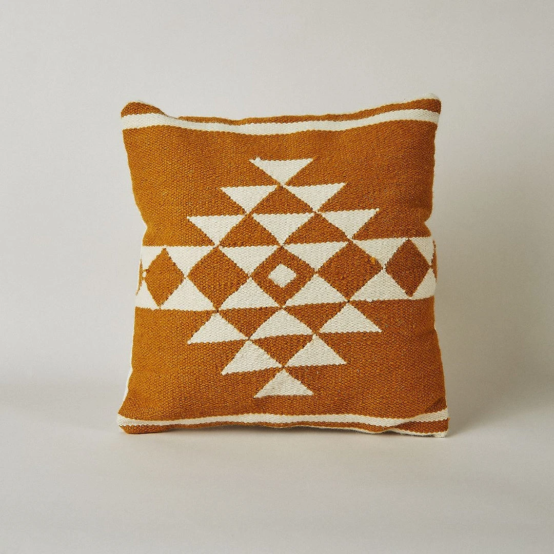 Kiliim Sahara Wool Throw Pillow Cover 1 Kiliim Sahara Wool Throw Pillow Cover