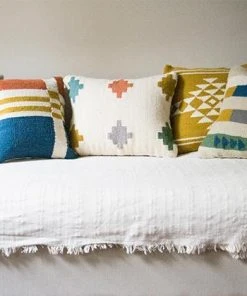 Kiliim Sahara Wool Throw Pillow Cover 8 Kiliim Sahara Wool Throw Pillow Cover