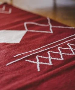 Kiliim Scattered Stitch Wool Runner / Rug