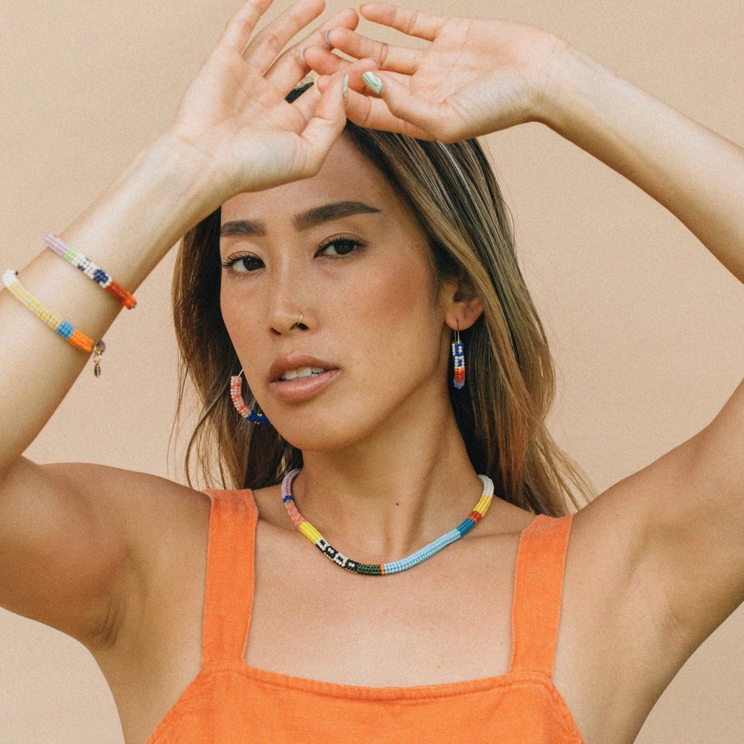 Kisiwa Jewelry Cuerda One Of A Kind Beaded Choker 2 Kisiwa Jewelry Cuerda One Of A Kind Beaded Choker