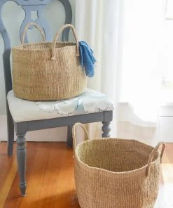 Swahili African Modern Best Sellers Kitui Sand Sisal Kamba Floor Basket