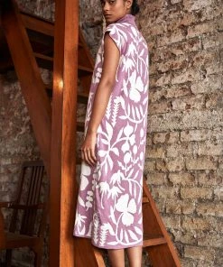 No Nasties Clothing Knit Turtleneck Midi Dress