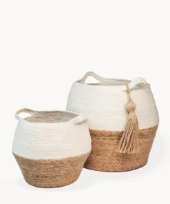 Korissa Home Goods Agora Jar Basket Set 2 Korissa Home Goods Agora Jar Basket Set